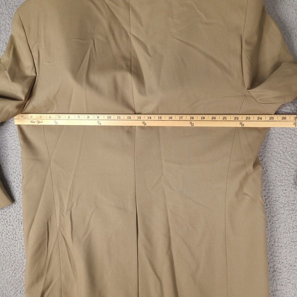 Vintage Chaps Ralph Lauren Blazer Mens‎ 46T Brown Tan Wool Sport Coat Jacket - Picture 13 of 16